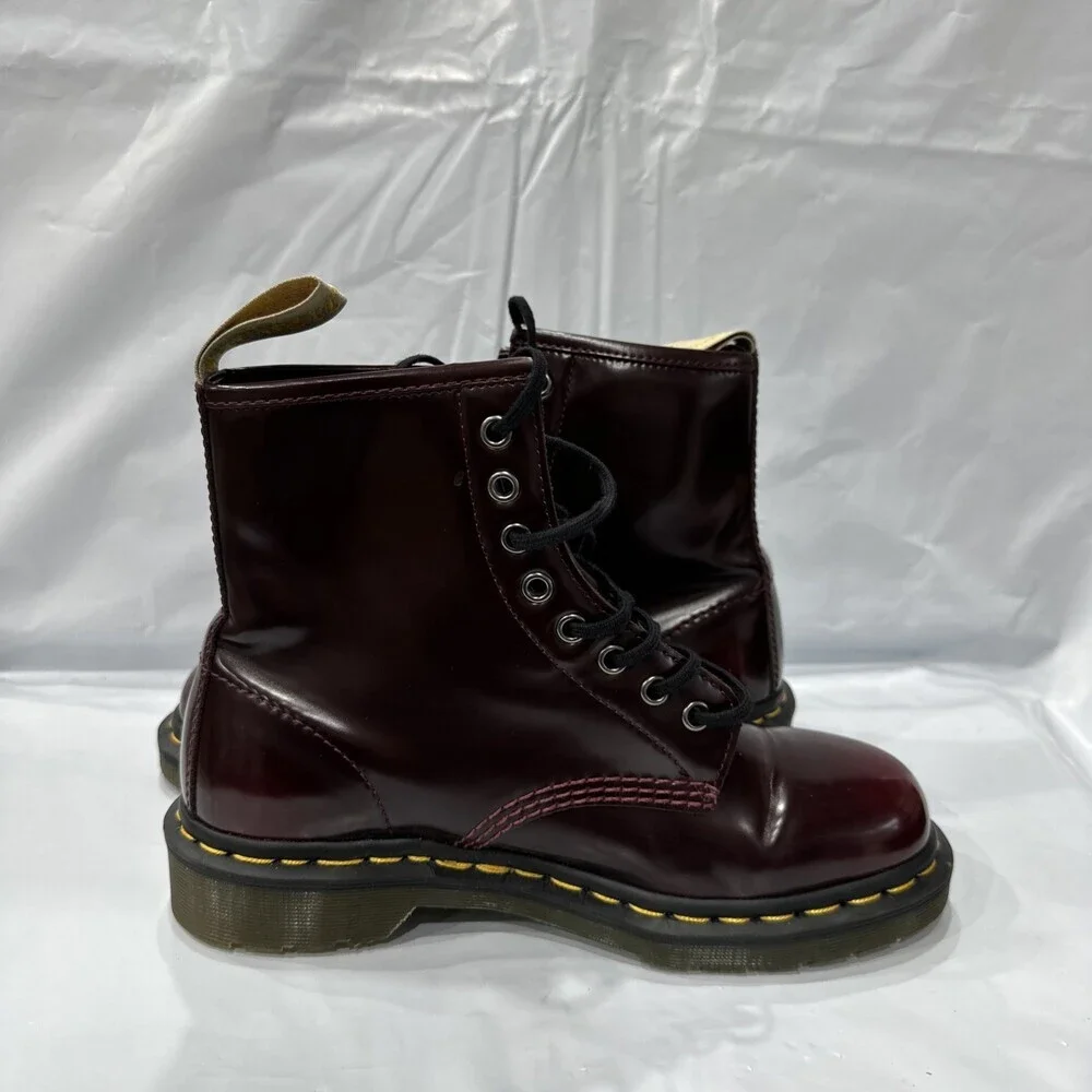 Dr. Martens Jadon 31125201 Boots Unisex M7/W8 Brown Leather Platform EBS1116